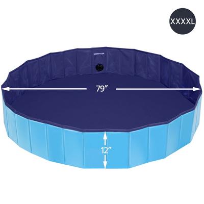 Show full view: Yaheetech Foldable Pet Pool, Blue, XXXX-Large, 79-in slide 3 of 5