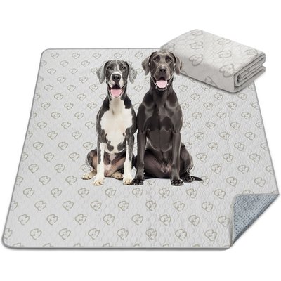 FXW FXW Washable Dog Pee Pads, Khaki, 2 count, Square: 71 x 71-in
