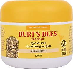 Burt's Bees Dog Eye & Ear Cleansing Wipes, 100 count