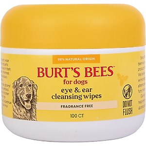 Burt's Bees Dog Eye & Ear Cleansing Wipes, 100 count