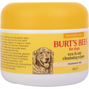 Burt's Bees Dog Eye & Ear Cleansing Wipes, 100 count