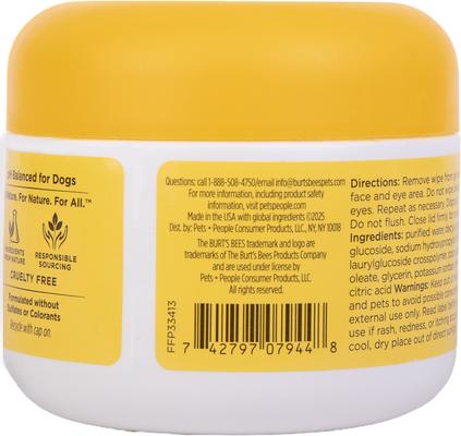 Show full view: Burt's Bees Dog Eye & Ear Cleansing Wipes, 100 count slide 2 of 7