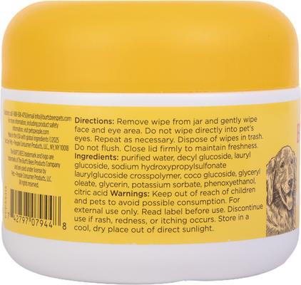Show full view: Burt's Bees Dog Eye & Ear Cleansing Wipes, 100 count slide 3 of 7