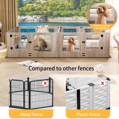 Show full view: BingoPaw Tempered Glass Whelping Box Dog Pen, X-Large slide 9 of 10