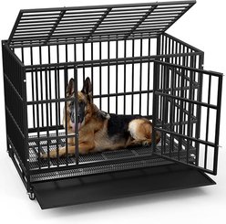 LEMBERI Heavy Duty Dog Crate, 48 Inch slide 1 of 9