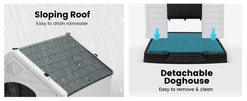 Show full view: LEMBERI Plastic Dog House, 42-in slide 8 of 9