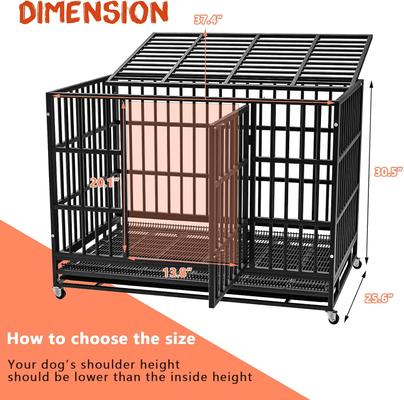 Show full view: LEMBERI Heavy Duty Dog Crate, 38 Inch slide 7 of 9