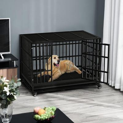 Show full view: LEMBERI Heavy Duty Dog Crate, 38 Inch slide 2 of 9
