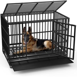 LEMBERI Heavy Duty Dog Crate, 38 Inch