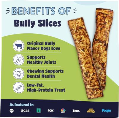 Show full view: Pawstruck Rawhide Bully Slices Dog Treats, 1-lb bag slide 3 of 10