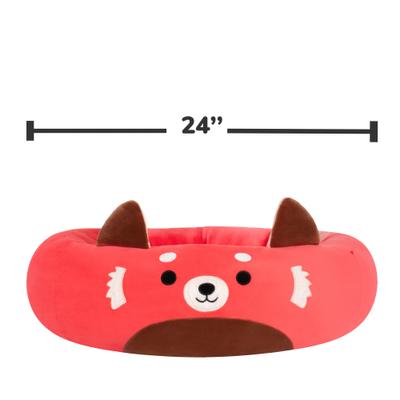 Show full view: Squishmallows Cici the Red Panda Dog Bed, Medium: 24-in slide 3 of 9