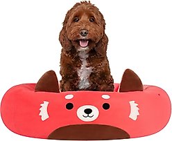 Squishmallows Cici the Red Panda Dog Bed, Large: 30-in