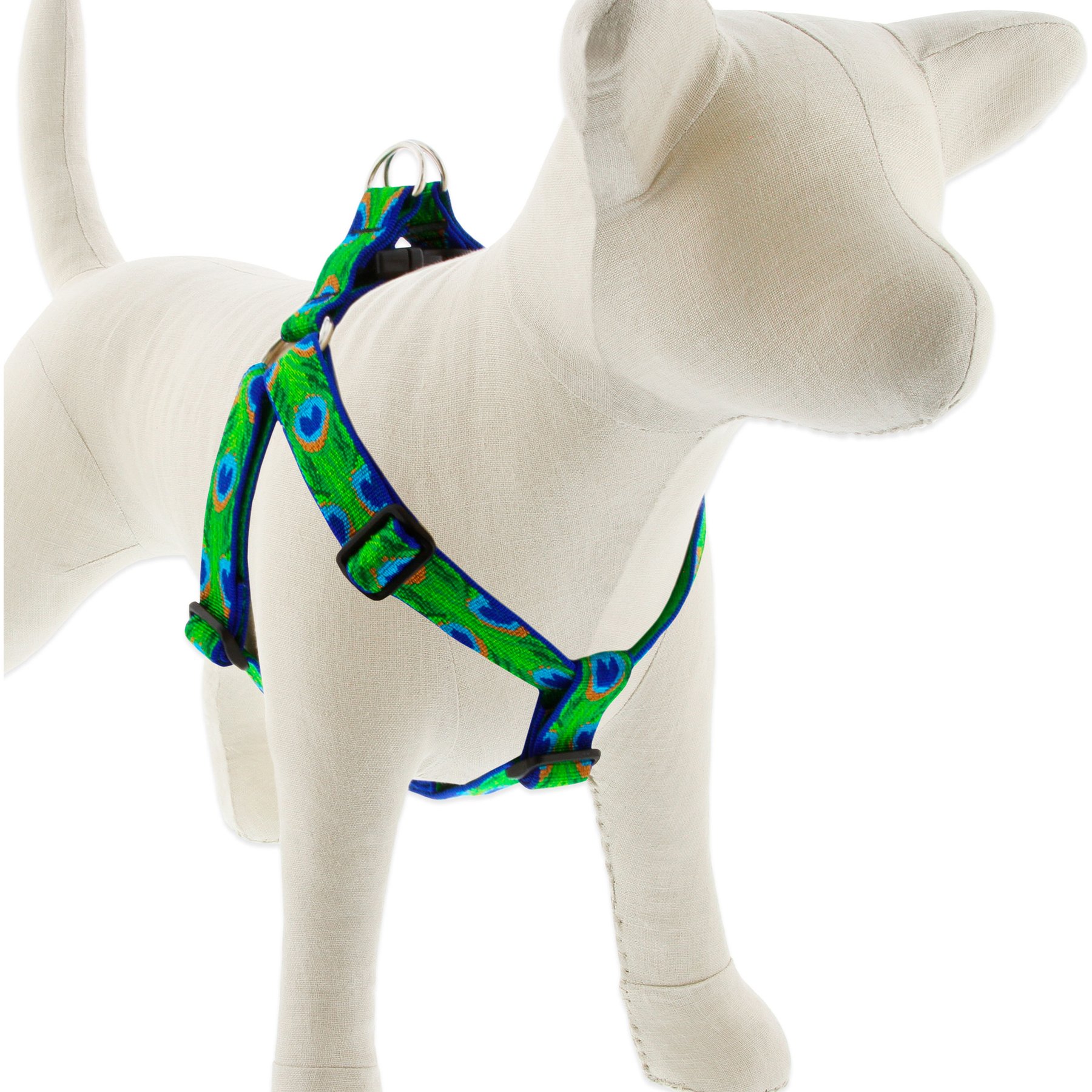 LupinePet Original Designs Tail Feathers Step In Dog Harness, Medium: 19 to 28-in chest, 1-in wide