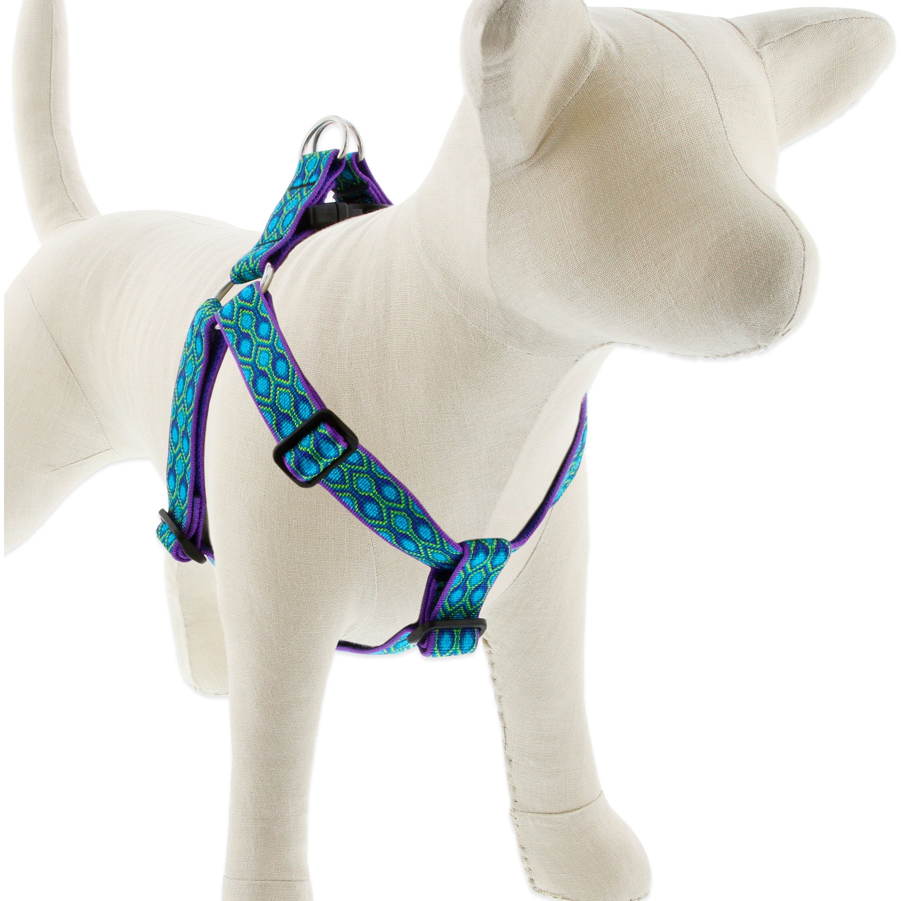 LupinePet Original Designs Rain Song Step In Dog Harness, Large: 24 to 38-in chest, 1-in wide