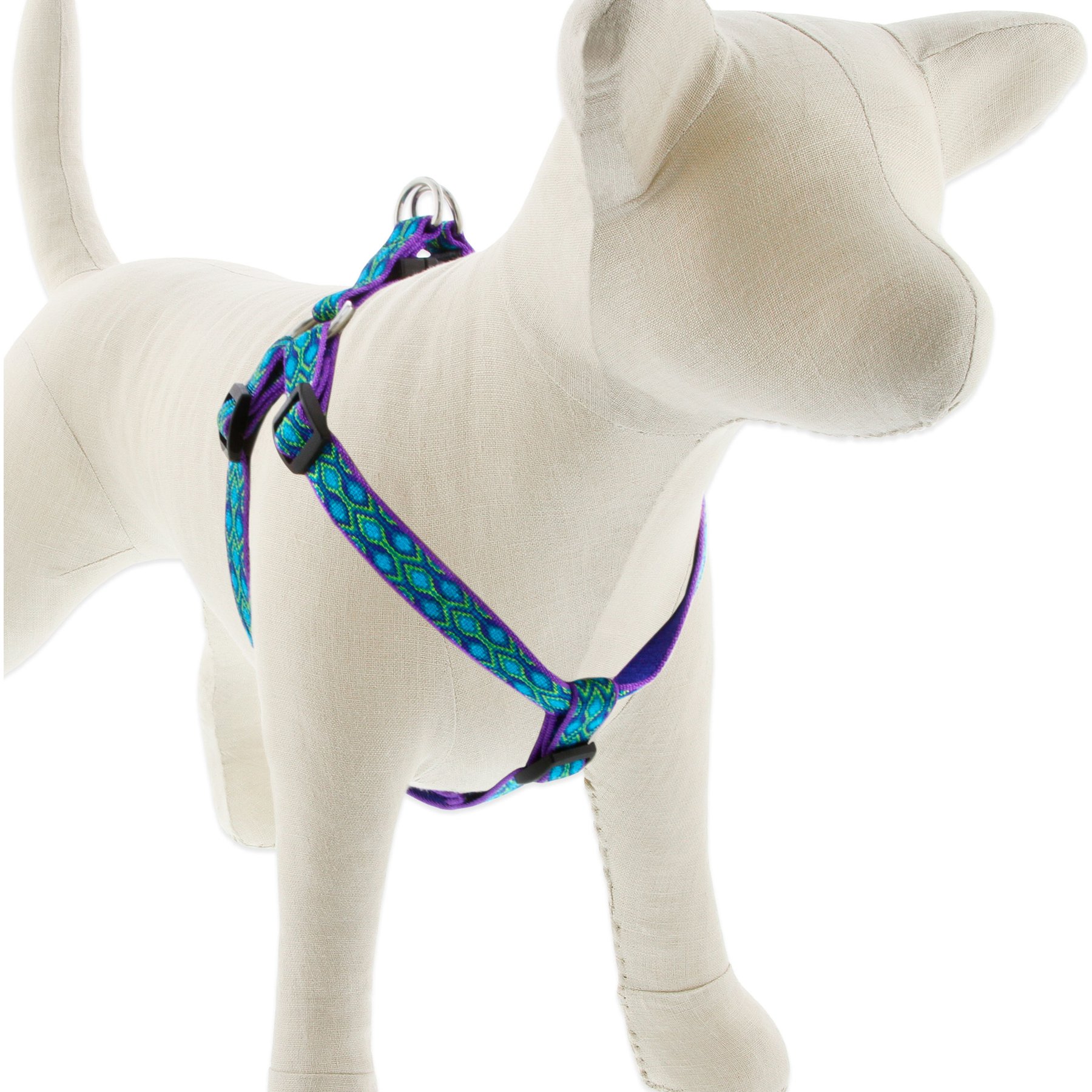 LupinePet Original Designs Rain Song Step In Dog Harness, Medium/Large: 20 to 30-in chest, 3/4-in wide