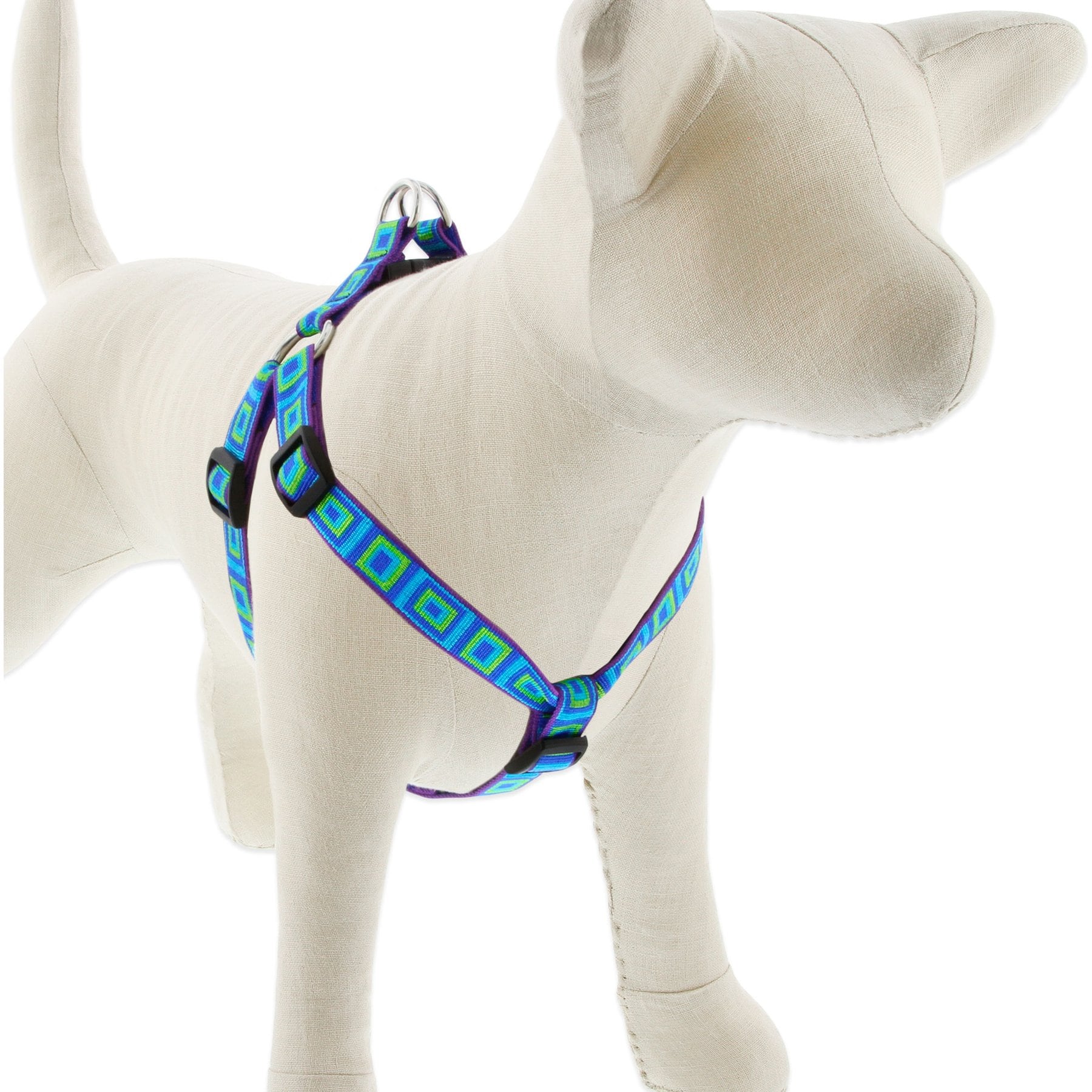 LupinePet Original Designs Sea Glass Step In Dog Harness, Small: 15 to 21-in chest, 3/4-in wide
