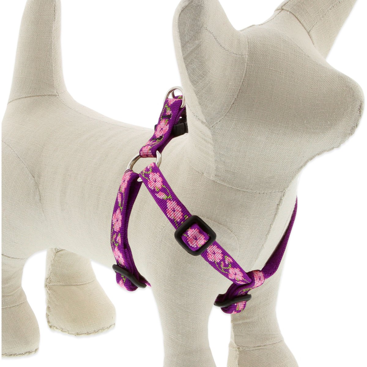 LupinePet Original Designs Rose Garden Step In Dog Harness, X-Small: 10 to 13-in chest, 1/2-in wide