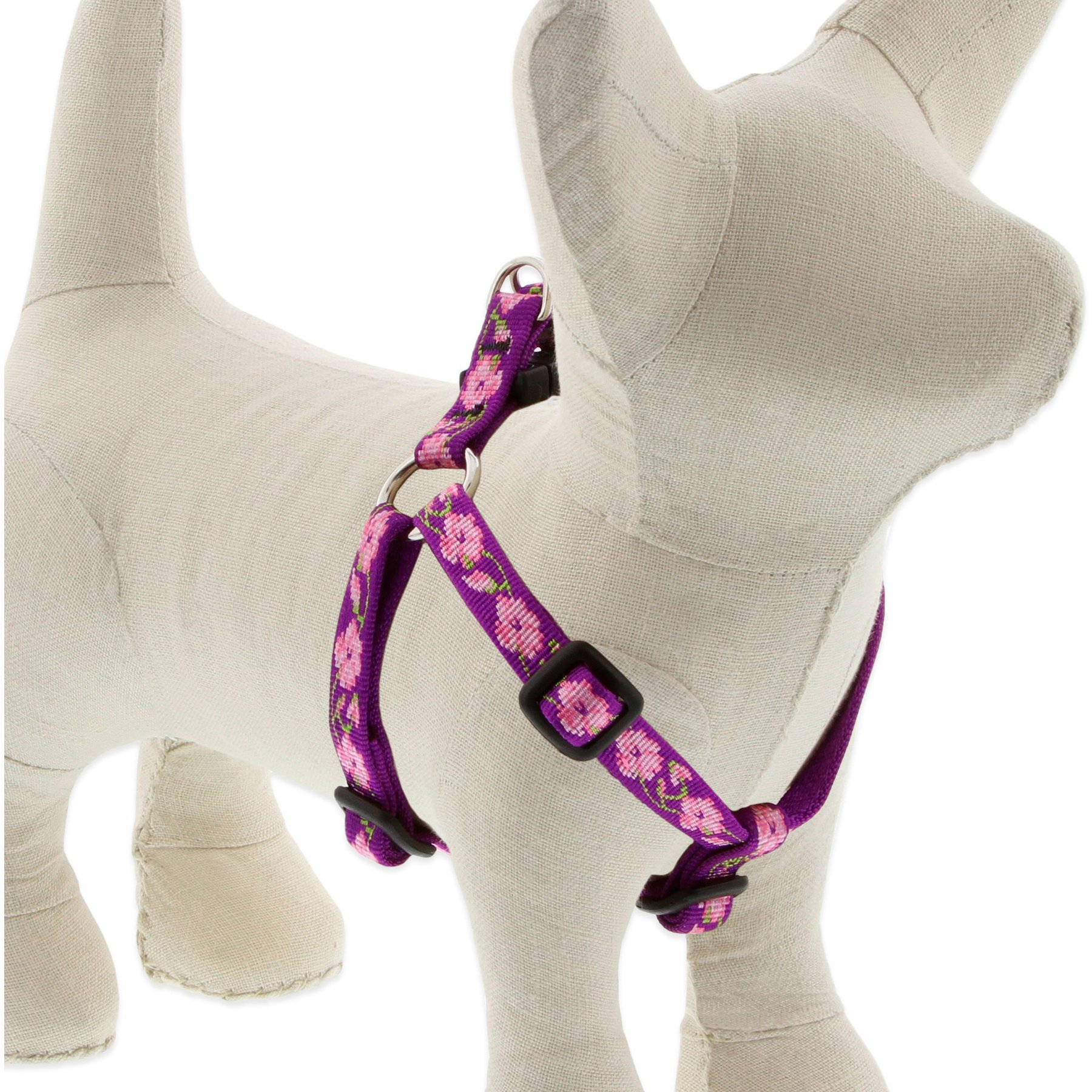 LupinePet Original Designs Rose Garden Step In Dog Harness, Small: 12 to 18-in chest, 1/2-in wide