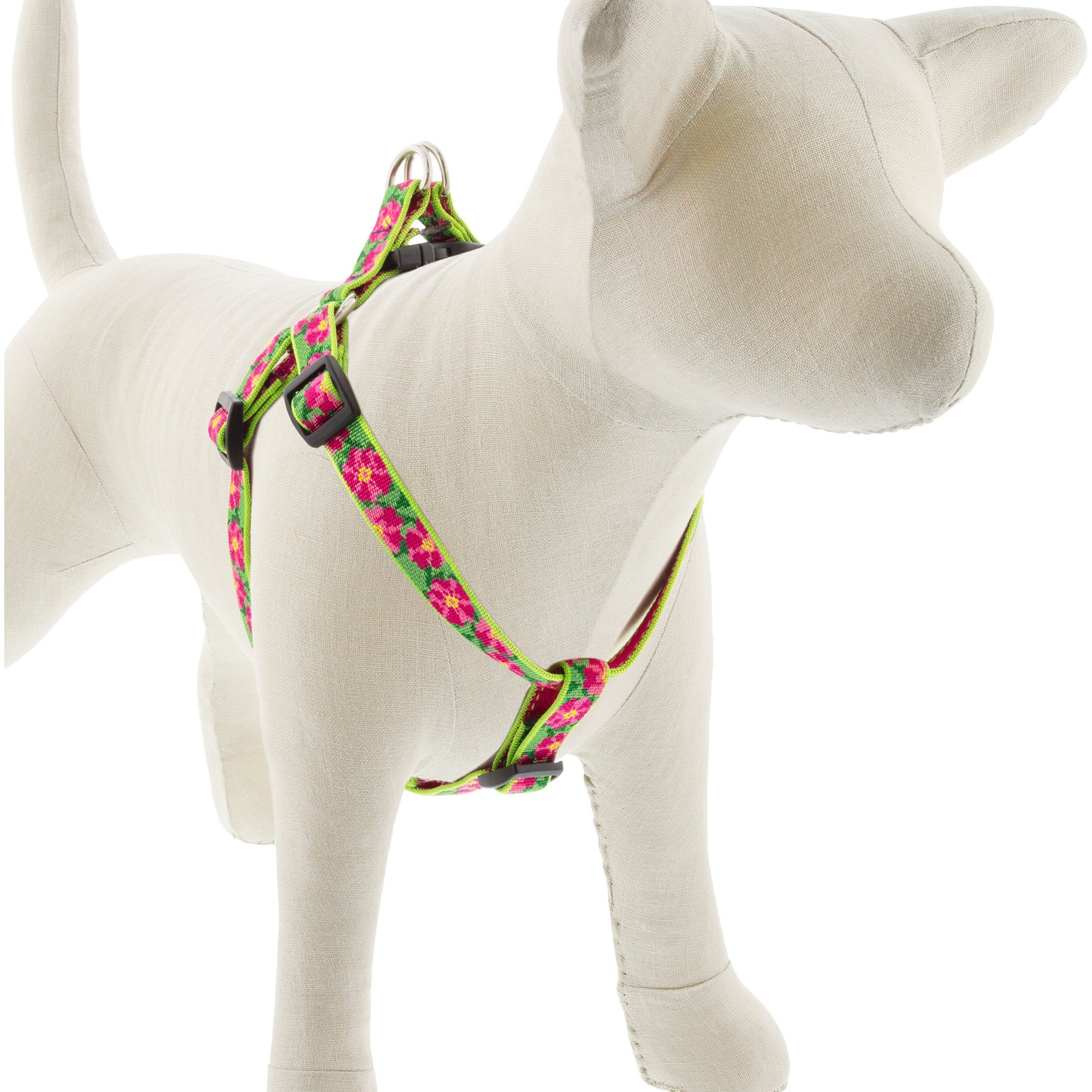 LupinePet Original Designs Petunias Step In Dog Harness, Medium/Large: 20 to 30-in chest, 3/4-in wide