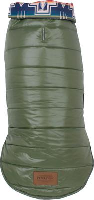 Show full view: Pendleton Century Harding Puffer Dog Coat, Loden, Medium slide 2 of 8