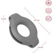 Show in main carousel: Ubbi Kibbler Tough Dog Treat Dispenser Toy, Charcoal slide 2 of 6