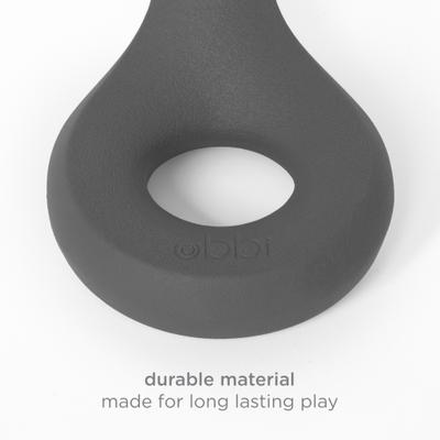 Show full view: Ubbi Chomp Tough Dog Chew Toy, Charcoal slide 5 of 8