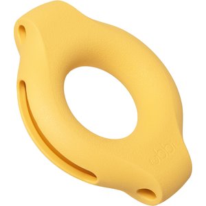 Ubbi Kibbler Tough Dog Treat Dispenser Toy, Yellow