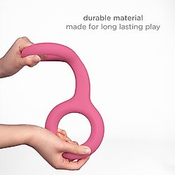 Ubbi Karim Rashid Tuggle Tough Dog Tug Toy, Pink slide 2 of 5