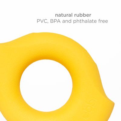 Show full view: Ubbi Kibbler Tough Dog Treat Dispenser Toy, Yellow slide 6 of 7