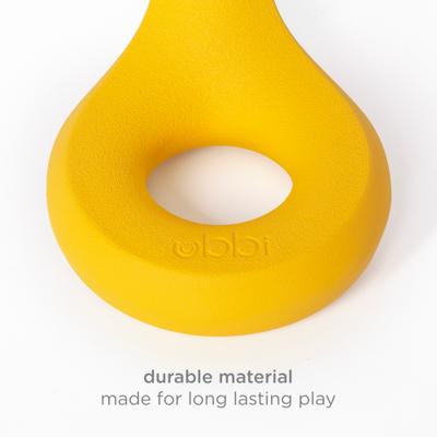 Show full view: Ubbi Chomp Tough Dog Chew Toy, Yellow slide 5 of 8