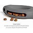 Show in main carousel: Ubbi Kibbler Tough Dog Treat Dispenser Toy, Charcoal slide 3 of 6