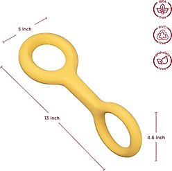 Ubbi Tuggle Tough Dog Tug Toy, Yellow slide 2 of 5