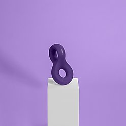 Ubbi Karim Rashid Chomp Tough Dog Chew Toy, Purple slide 2 of 6