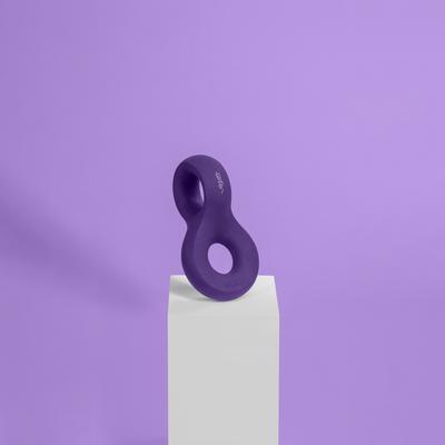 Show full view: Ubbi Karim Rashid Chomp Tough Dog Chew Toy, Purple slide 6 of 8