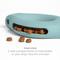 Show in main carousel: Ubbi Karim Rashid Kibbler Treat Tough Dog Toy, Light Blue slide 2 of 6
