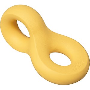 Ubbi Chomp Tough Dog Chew Toy, Yellow