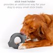 Show in main carousel: Ubbi Kibbler Tough Dog Treat Dispenser Toy, Charcoal slide 4 of 6