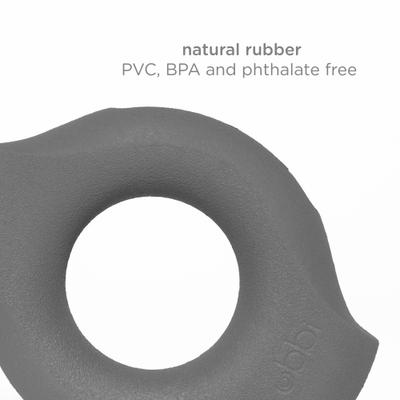 Show full view: Ubbi Kibbler Tough Dog Treat Dispenser Toy, Charcoal slide 6 of 7