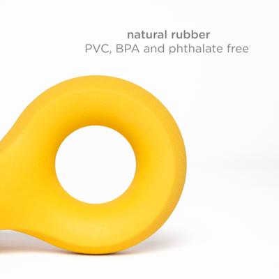 Show full view: Ubbi Chomp Tough Dog Chew Toy, Yellow slide 6 of 8