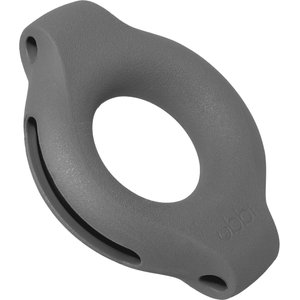 Ubbi Kibbler Tough Dog Treat Dispenser Toy, Charcoal