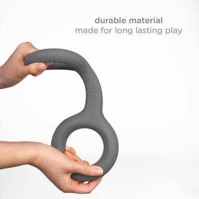 Show full view: Ubbi Tuggle Tough Dog Tug Toy, Charcoal slide 5 of 8