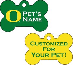 ShopInstaPets NCAA Personalized Dog Tag, Oregon Ducks