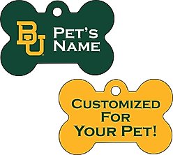 ShopInstaPets NCAA Personalized Dog Tag, Baylor University