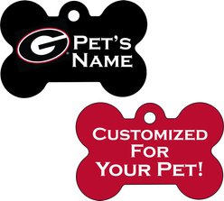 ShopInstaPets NCAA Personalized Dog Tag, Georgia Bulldogs