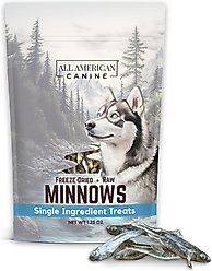All American Canine Minnows Freeze-Dried Dog Treats, 1.25-oz bag