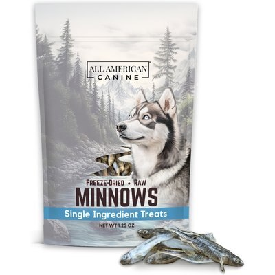 All American Canine All American Canine Minnows Freeze-Dried Dog Treats, 1.25-oz bag