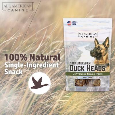 Show full view: All American Canine Duck Heads Dehydrated Dog Treats, 5 count slide 5 of 9