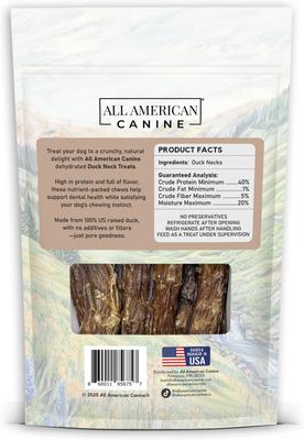 Show full view: All American Canine Duck Necks Dehydrated Dog Treats, 12 count slide 3 of 9