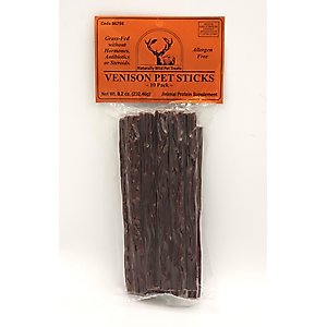 Naturally Wild Pet Treats Venison Stick Dehydrated Dog Treats, 10 count