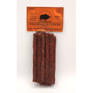 Naturally Wild Pet Treats Wild Boar Stick Dehydrated Dog Treats, 10 count